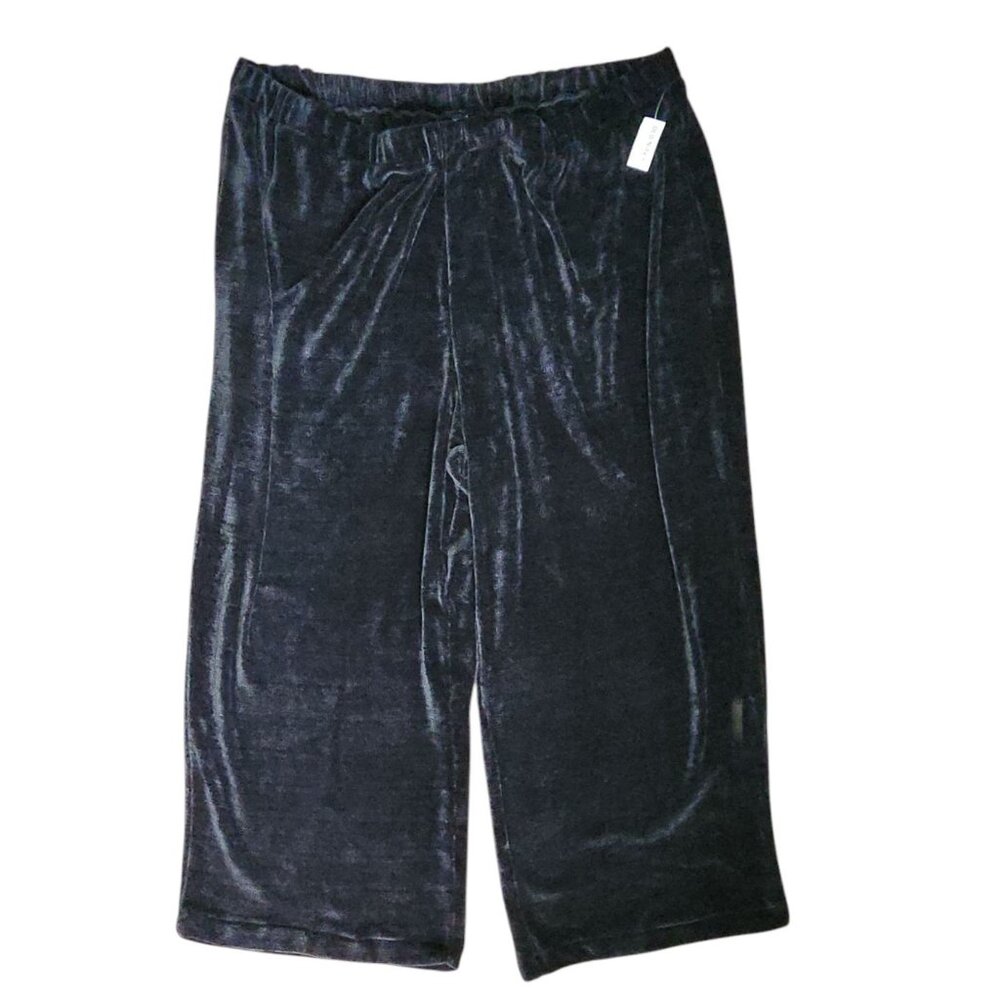 Old Navy Pants Womens Plus‎ Size 3X Solid All Black Soft Comfort Pull On NWT New